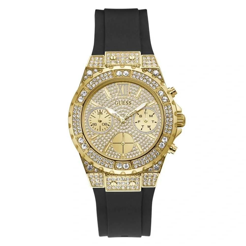 New GUESS 39.5mm Watch With Crystal by Swarovski